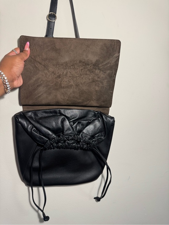 Nina Ricci Gaby Top Handle Bag in Black Pebbled Leather main image 7